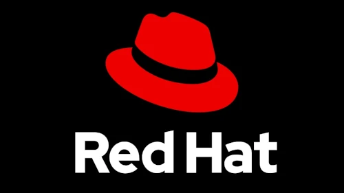 Red Hat Enterprise Linux logo on a black background